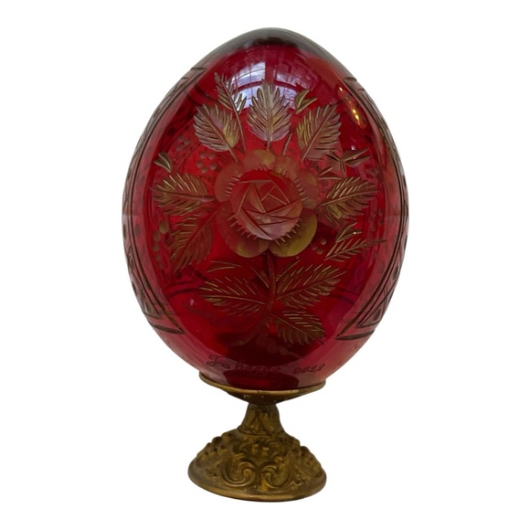 Rare Faberge Crystal Egg - Picture 7 of 7